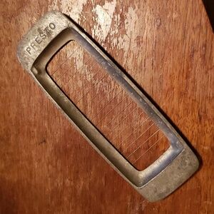 2 pc Kitchen tools vintage butter pat slicer cutter and hot plate holder server